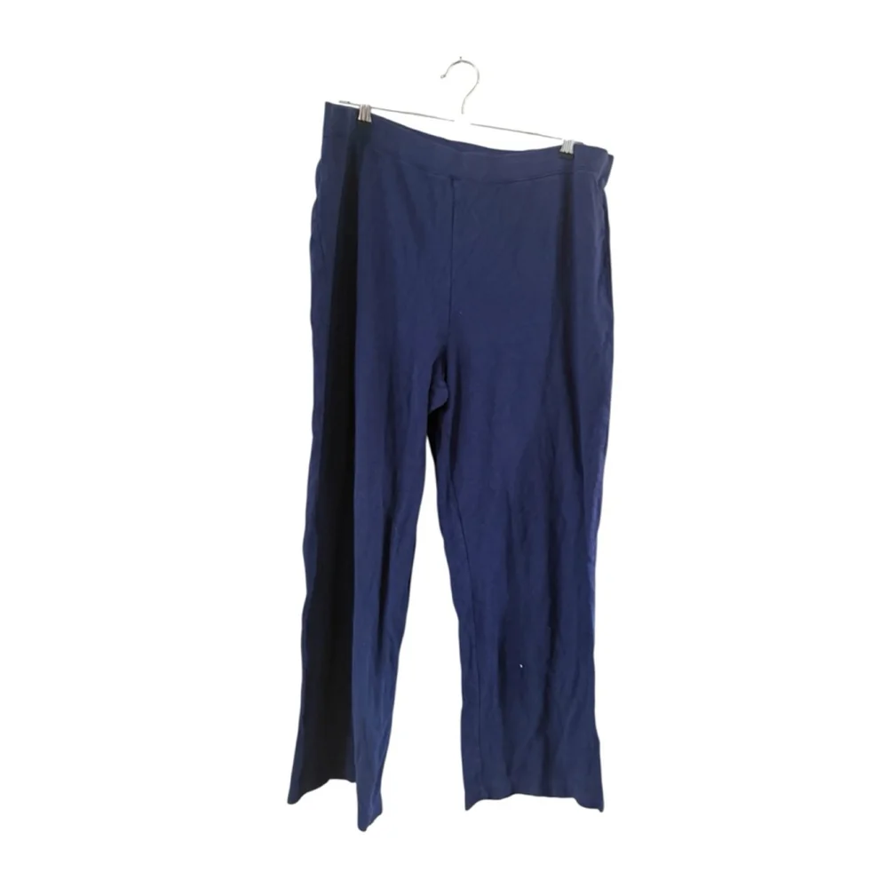 Women's Appleseed's Navy Wide Leg Pants L